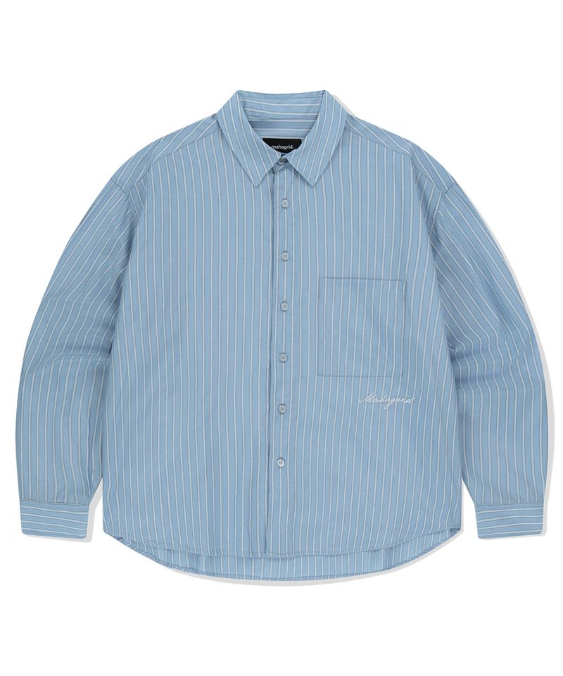 mahagrid(マハグリッド)の「COMFORT STRIPE SHIRT(Tops)」