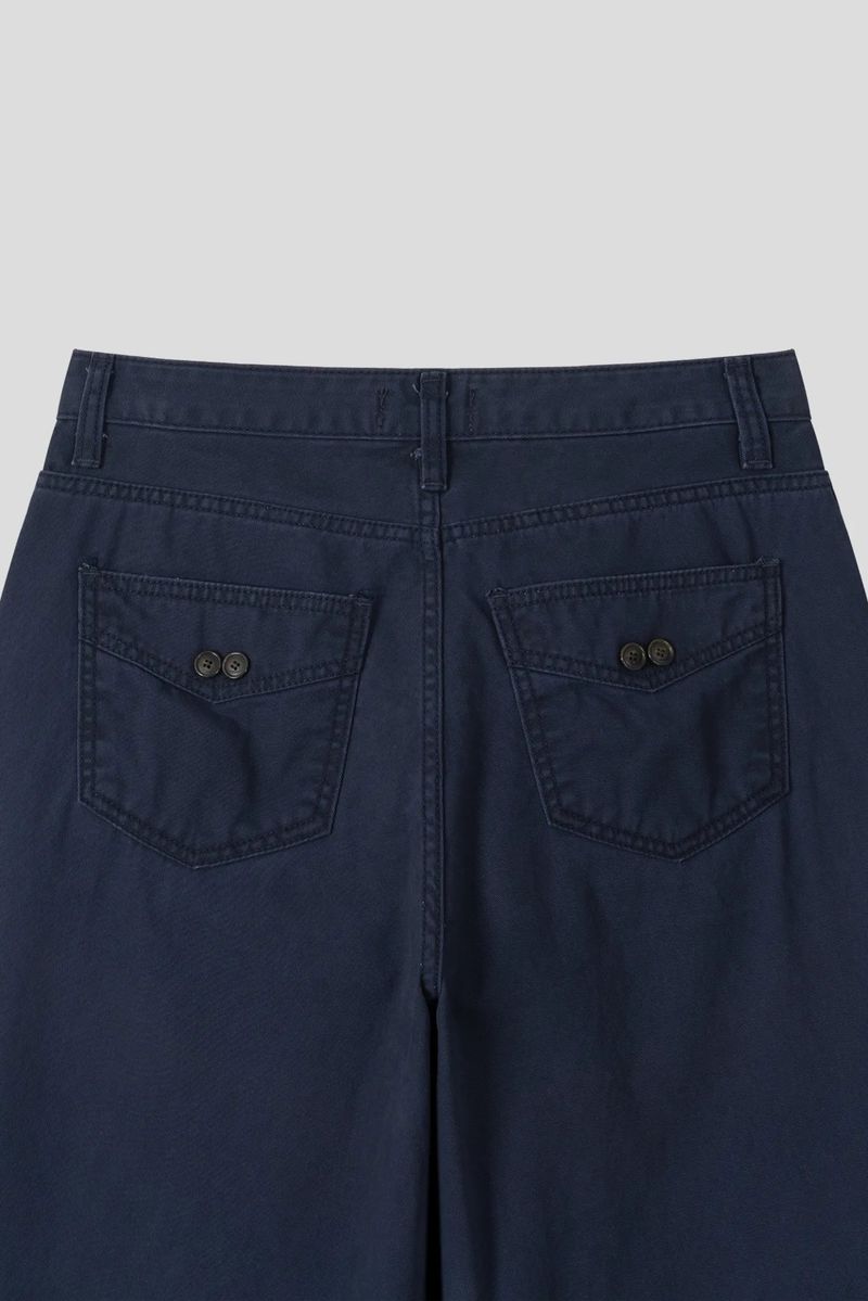 Mist Dyeing Button Pants