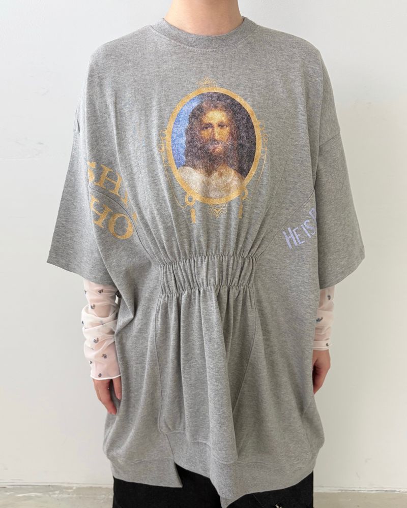 Graphic Boxy Sweat Top