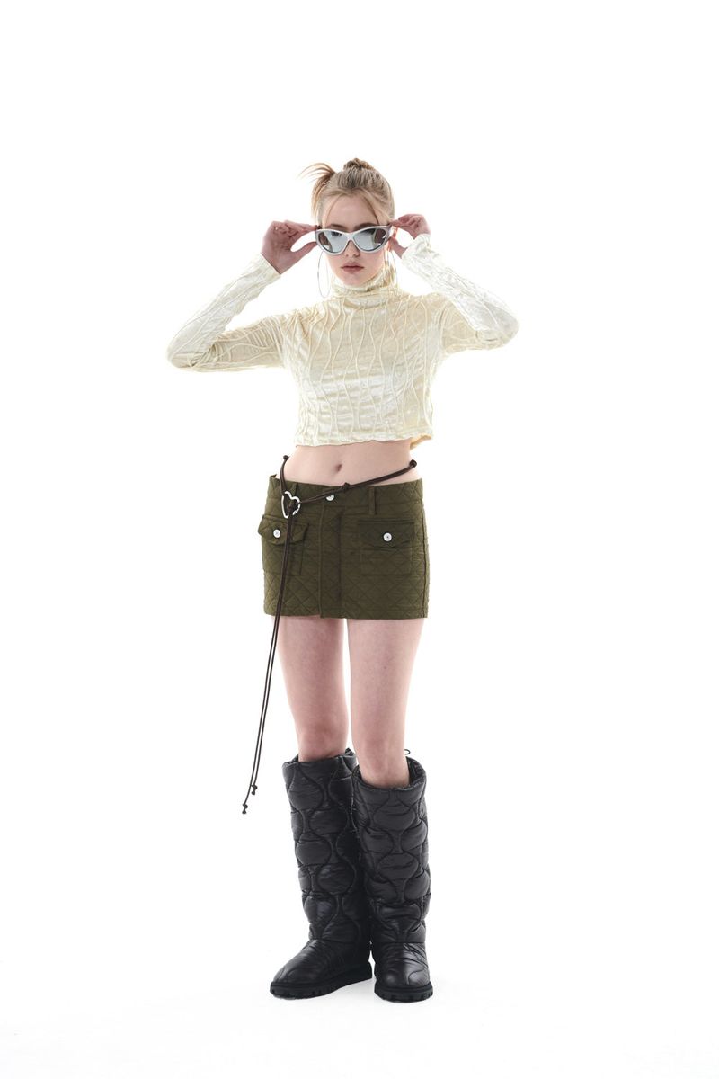 QUILTING MINI SKIRT