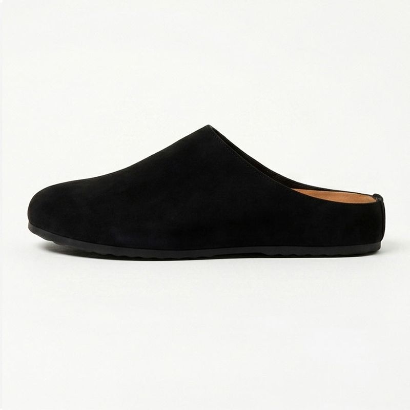 Suede Clogs Black