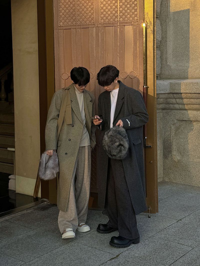 ASCLO Aura Hidden Maxi Wool Coat (3color)
