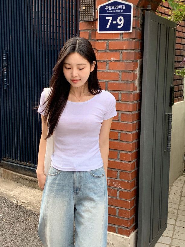 Simple & Basic Short Sleeve T-Shirt (9color)