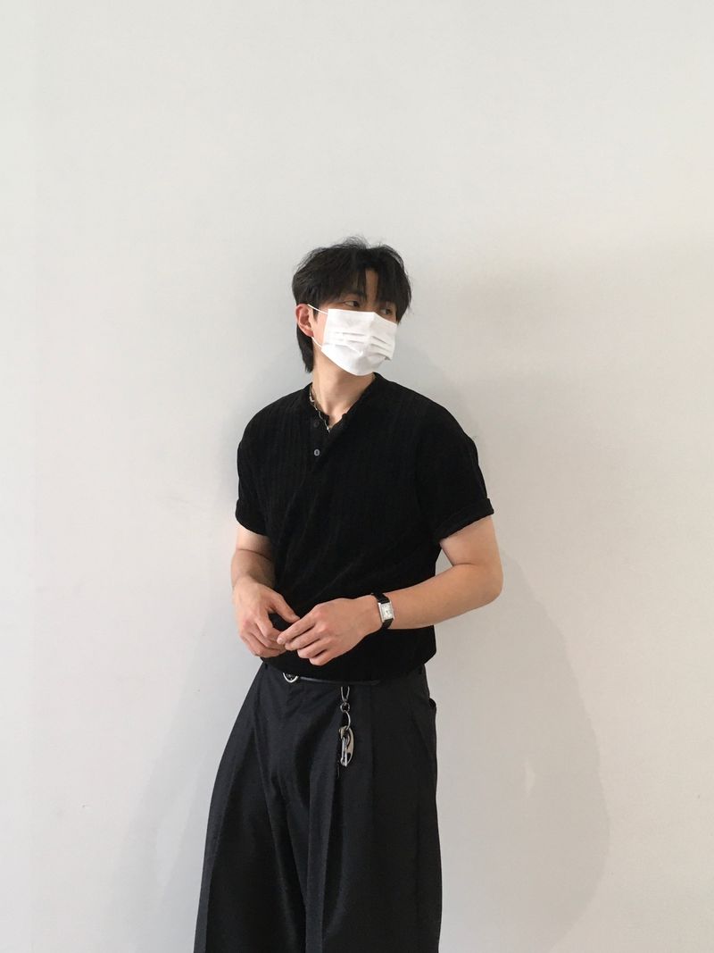 Olen two-tuck wide slacks 3C