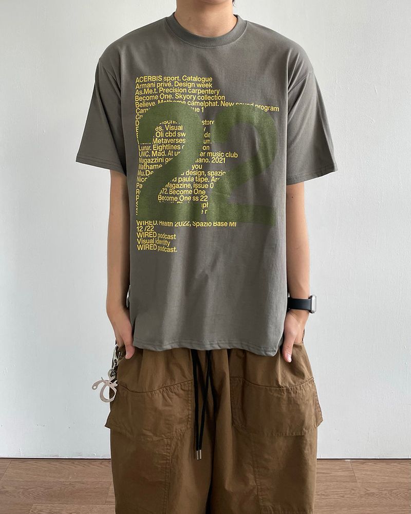 Mitsu Printed Short Sleeve Tee