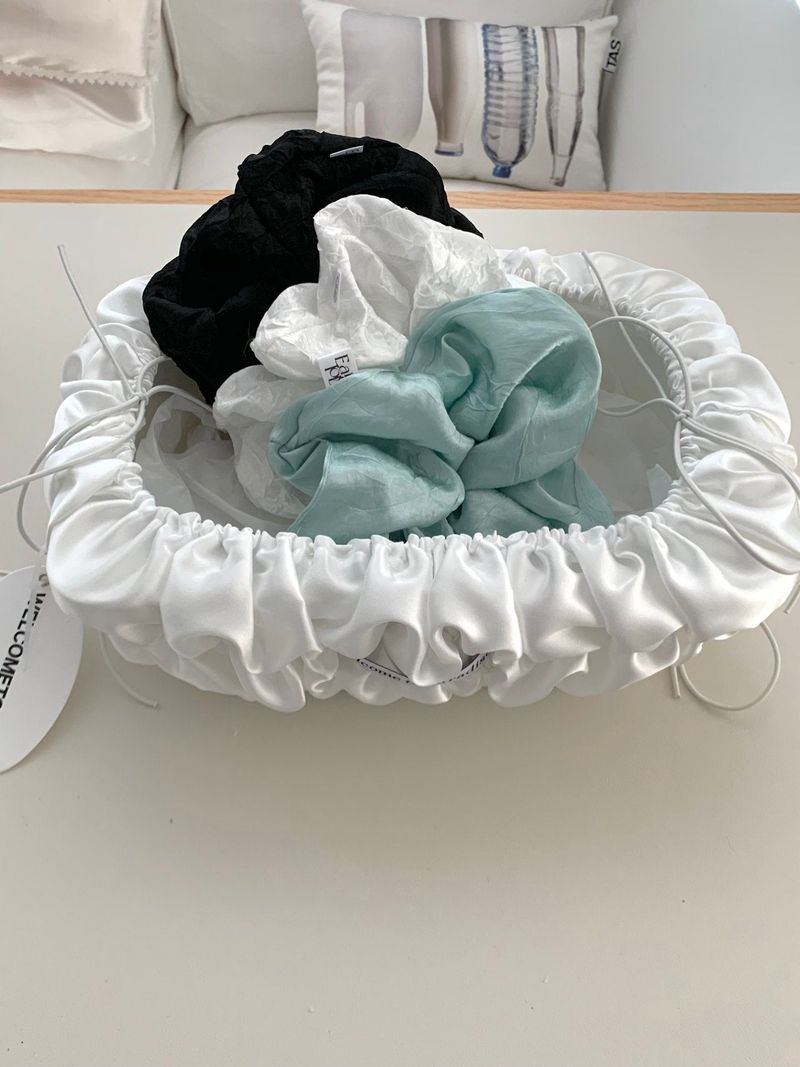 Satin big scrunchies(3color)