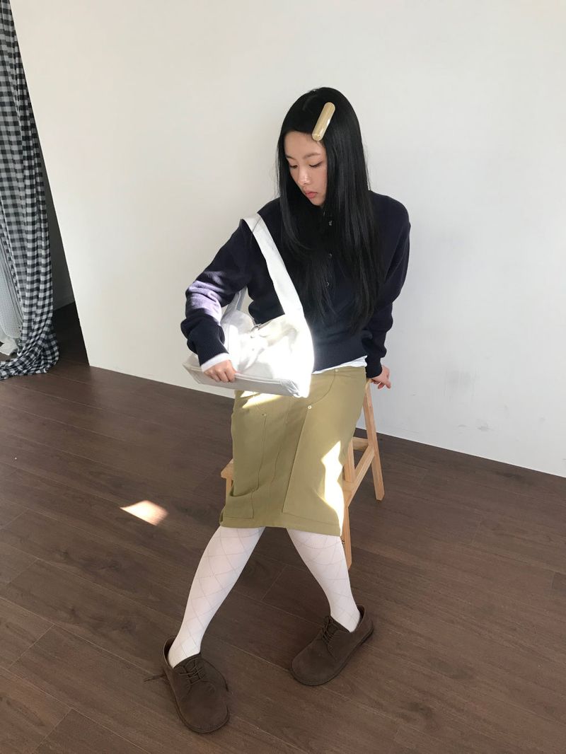 ロウキーバックルショルダーバッグ (3color)