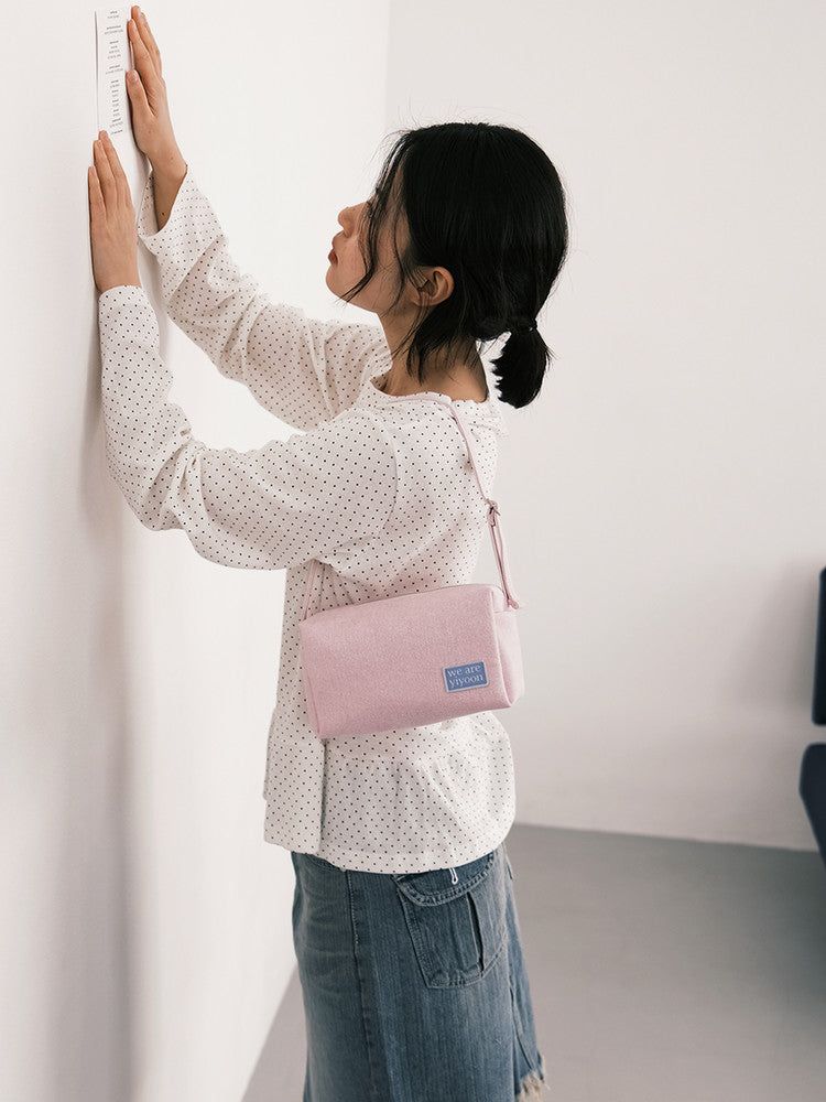 Rectangle bag (purple pink)