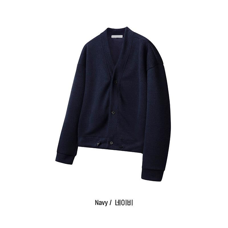 ASCLO String Crop V Cardigan (5color)