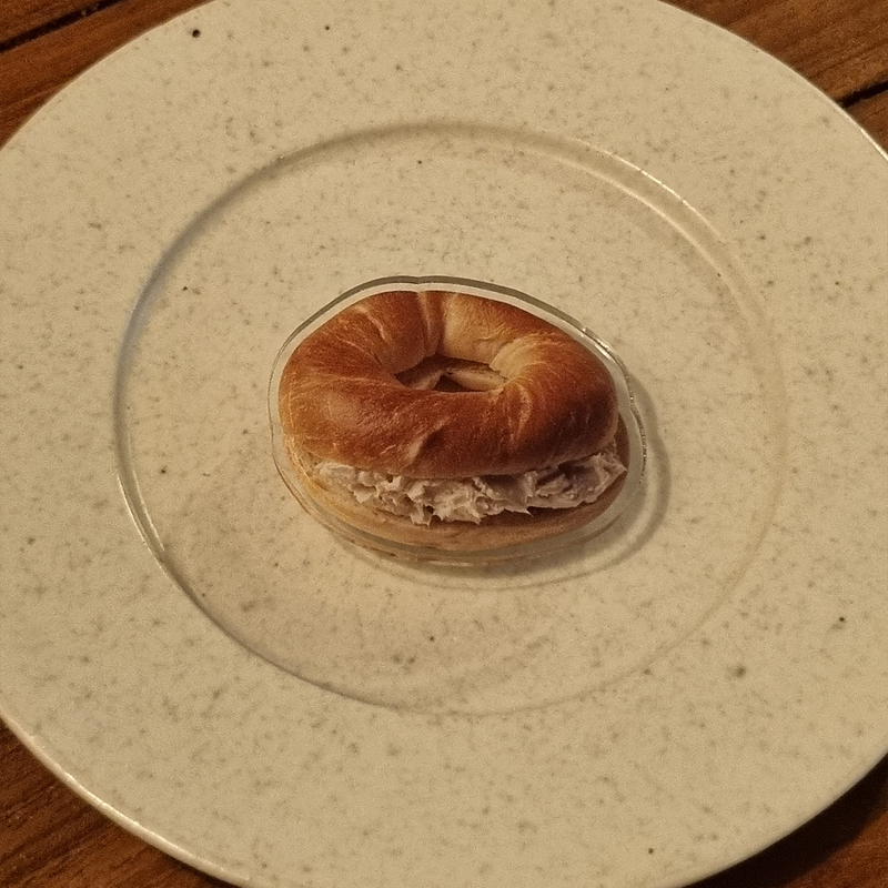 cream bagle smart tok(sticker type)