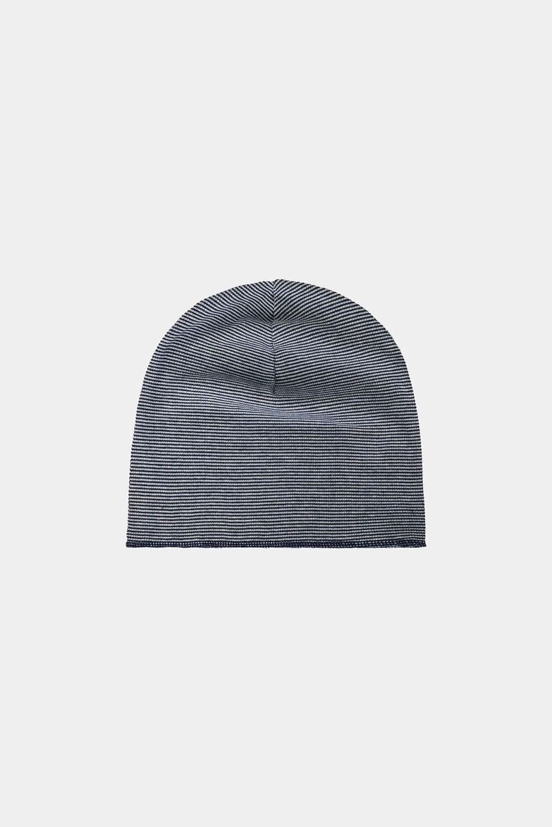 Bas Stripe Waffled Beanie