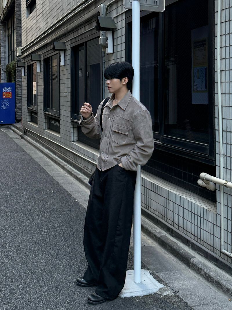 Add suede tracker jacket