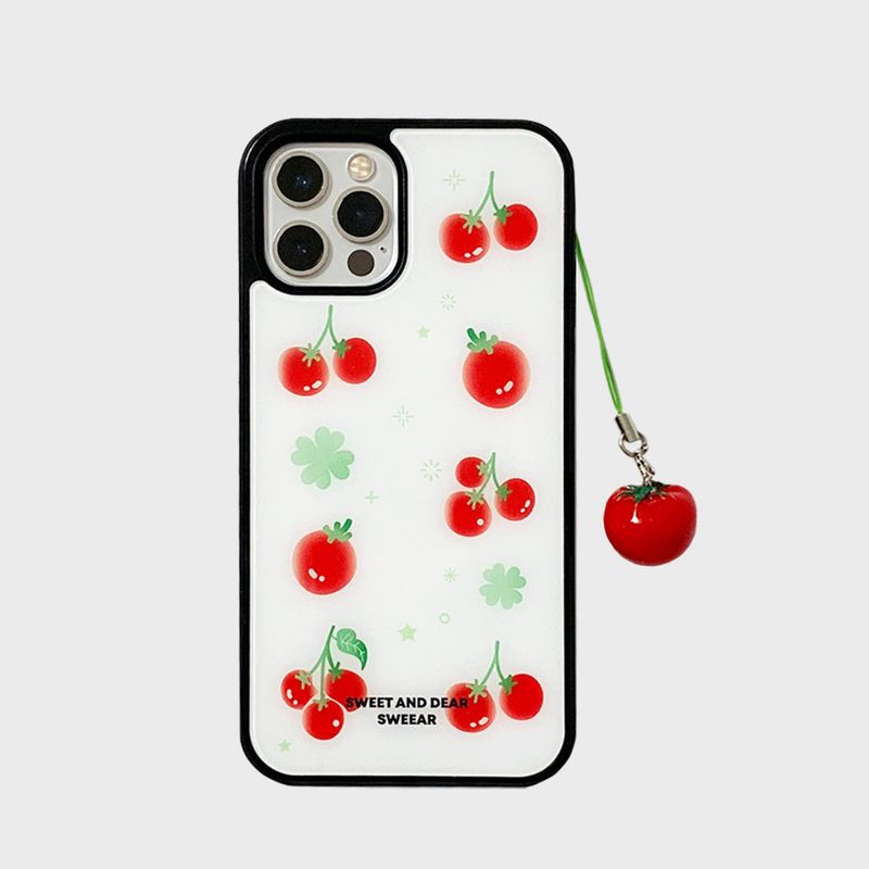 SWEEAR(スウィア)の「CHERRY TOMATO GLASS BUMPER CASE(Smartphone Accessories)」