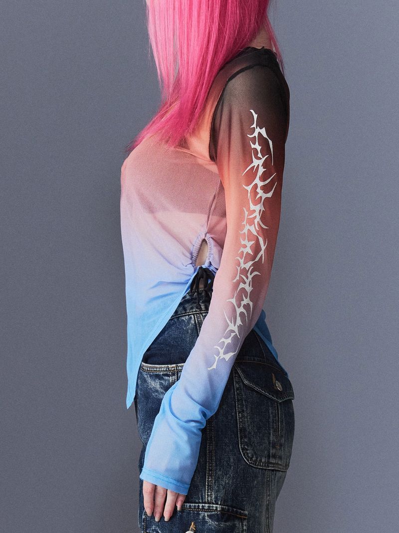 Sunset Tribal Mesh T-Shirts
