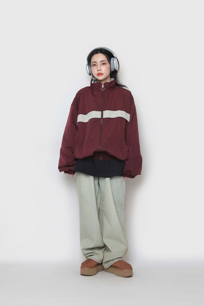 Mid Colour Piping Zip-Up