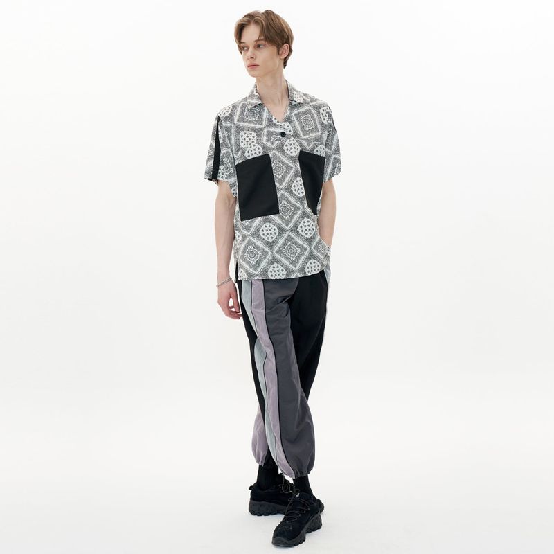 Track Shirt [White Paisley]
