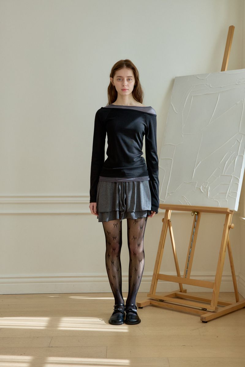 RIBBON MESH STOCKING
