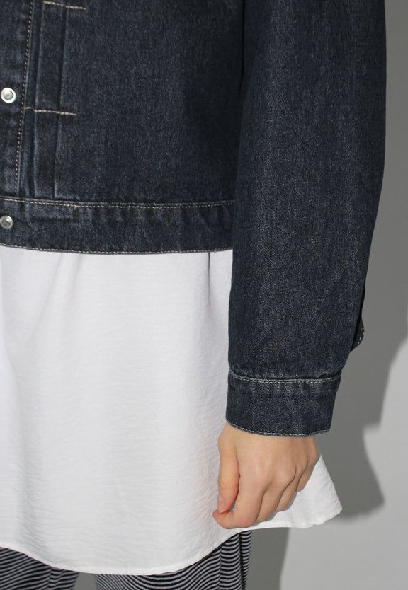 WAIST SHIRRING LONG BLOUSE