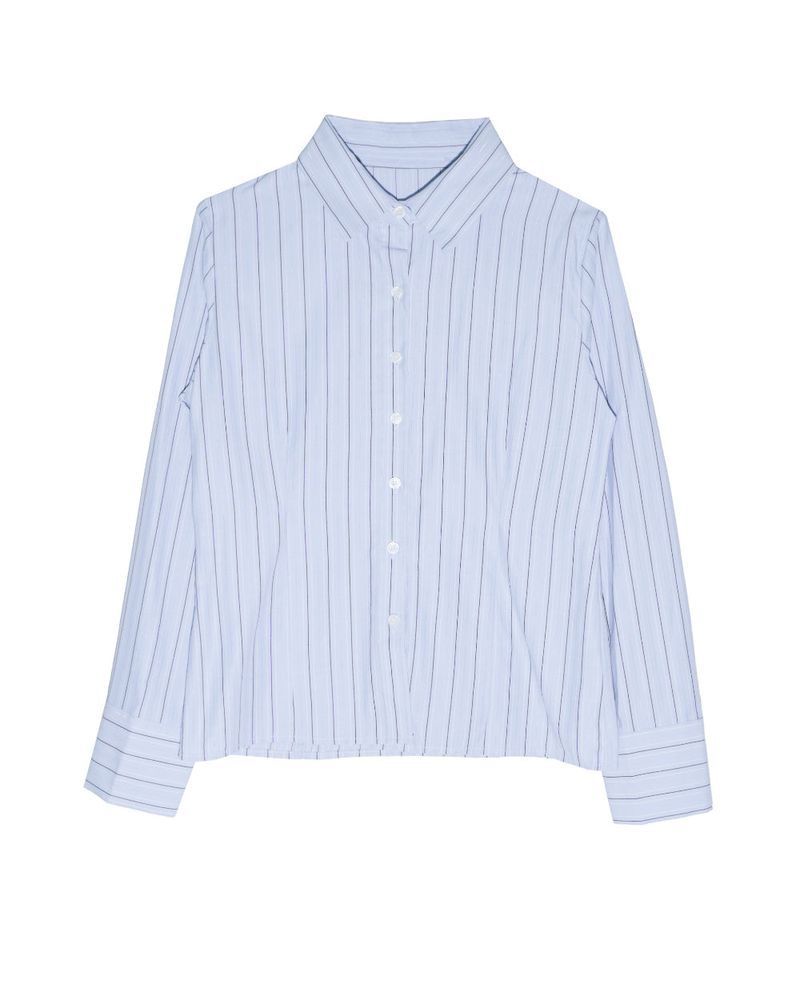  MIA STRIPE CROP SHIRT