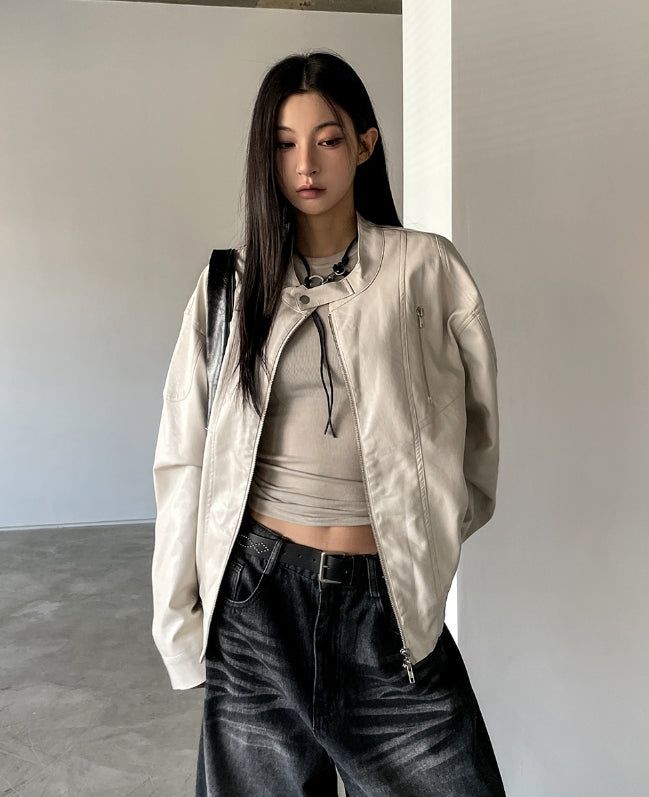 ULAN（ユレン）の「Howry Biker Leather Jacket（Jackets/Outerwear）」