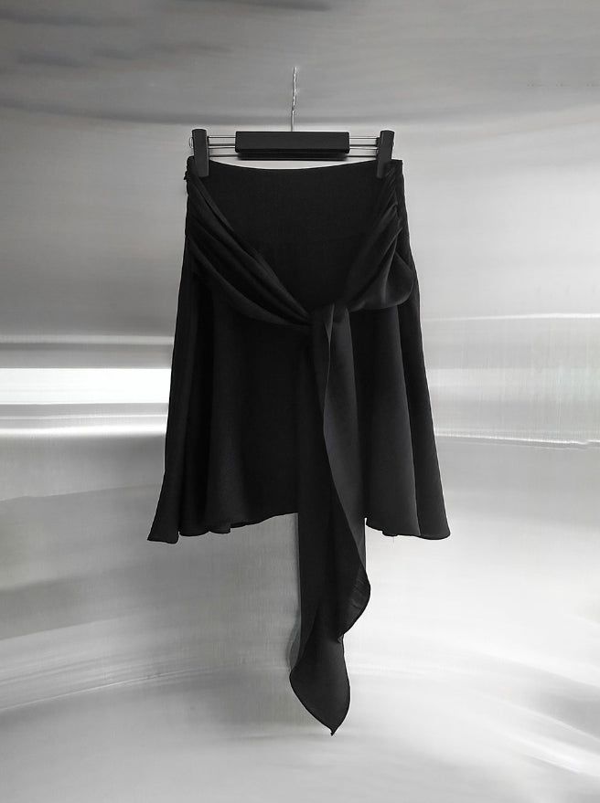 Elo Knot Nylon Midi Skirt