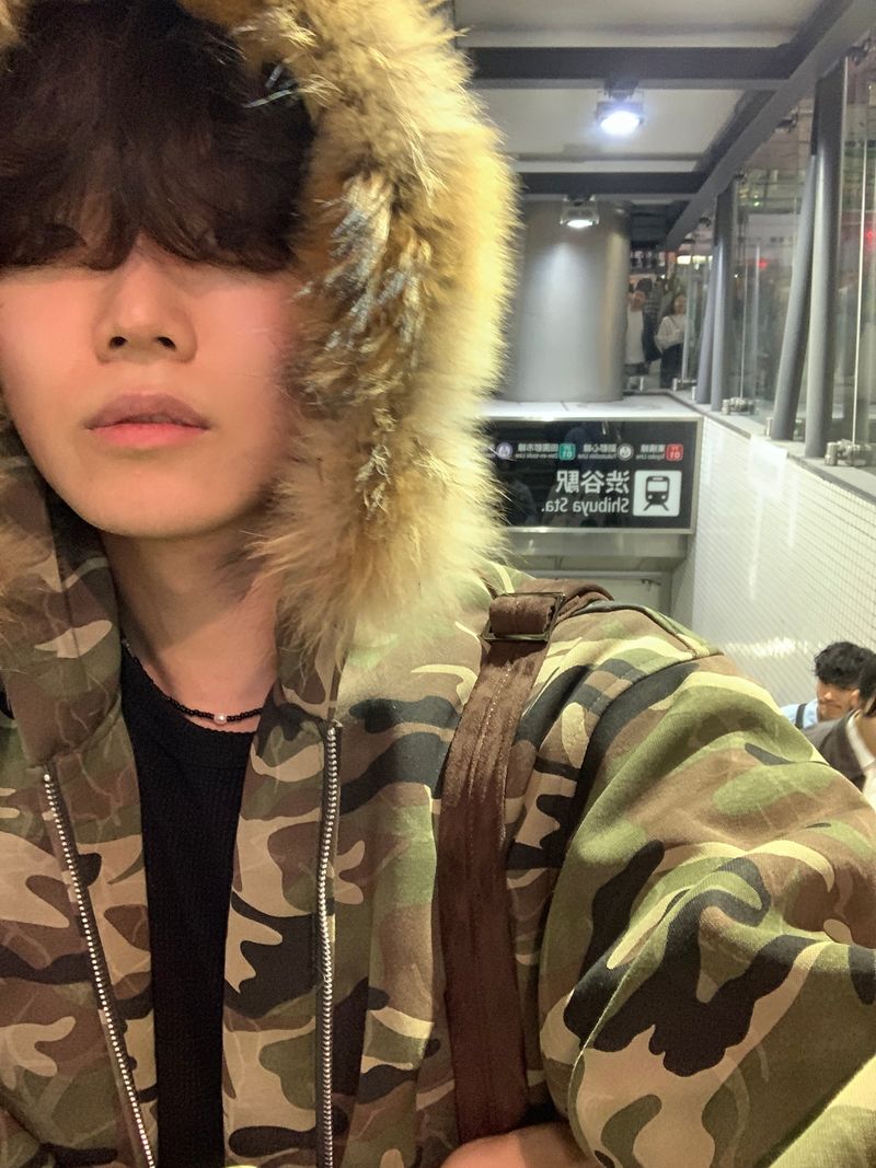Kitsune Camo Hooded Zip-Up Jumper