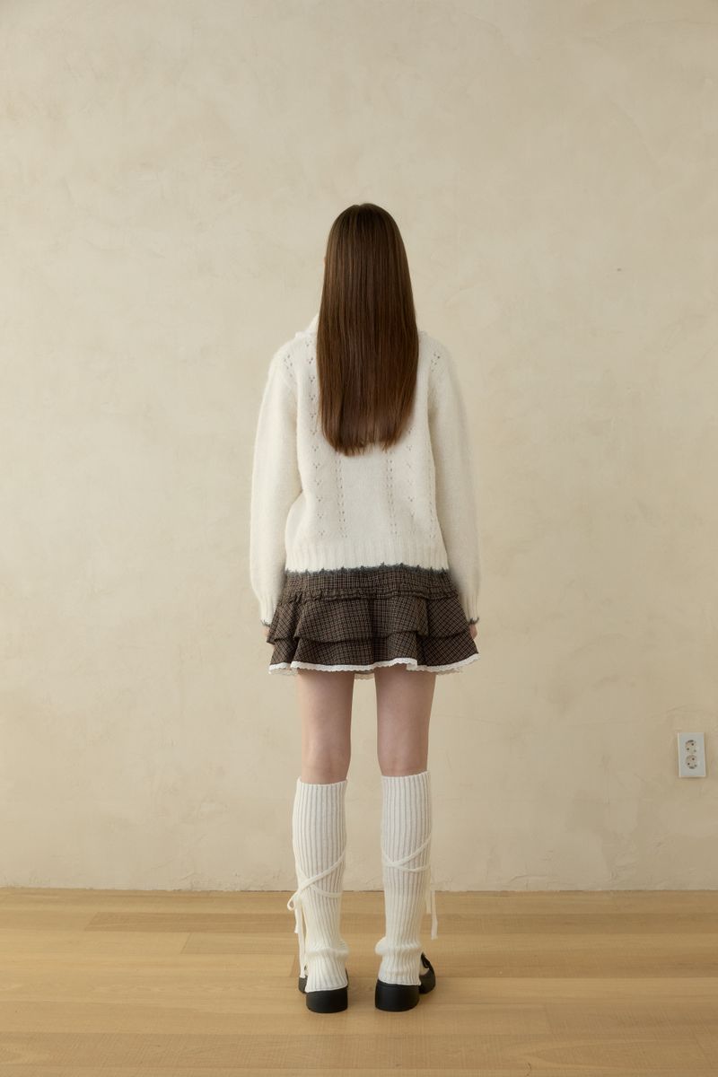 SOFT PUNCHING KNIT CARDIGAN