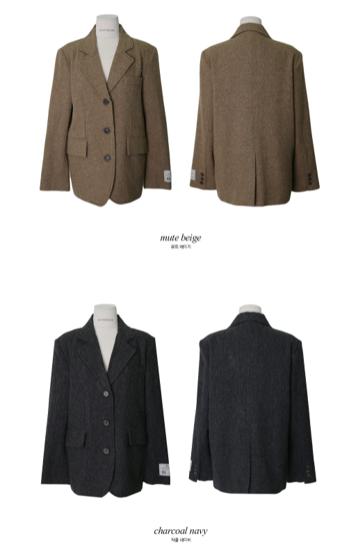 [SHOPPERMADE] Wool Premium Jacket (2color)