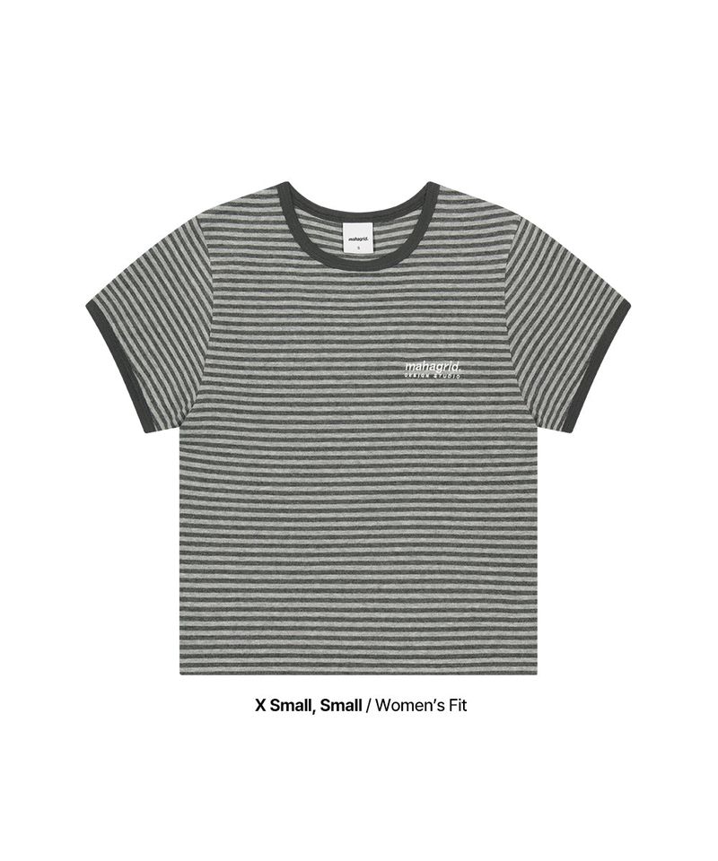BASIC LOGO STRIPE RINGER TEE
