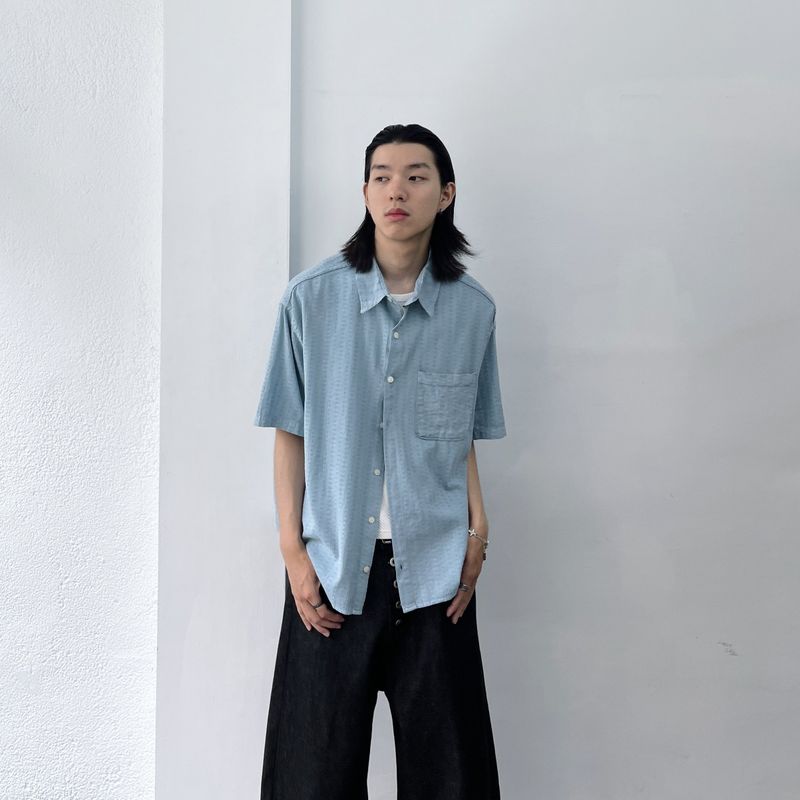 Vertical Line Boxy Shirt