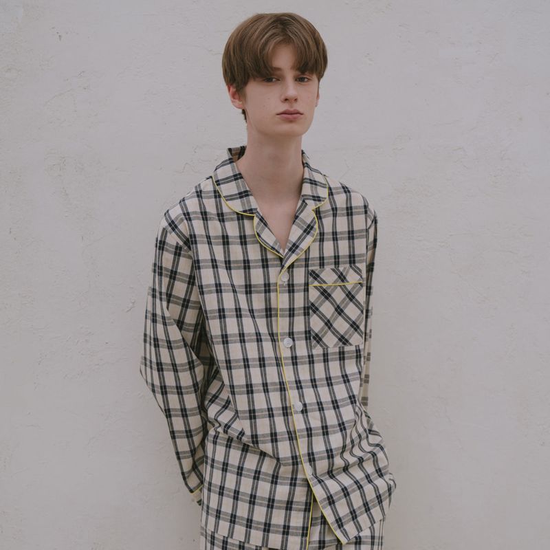 チェックパジャマ(M) / CHECK PAJAMA_NAVY(M)