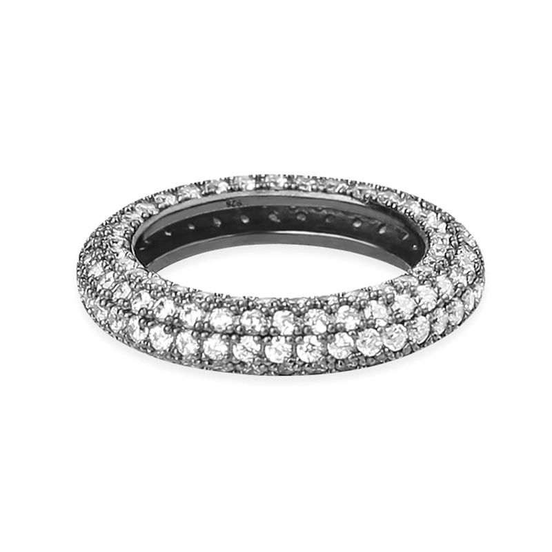 [MONSTA X] [S925] Donut Ring (black silver)