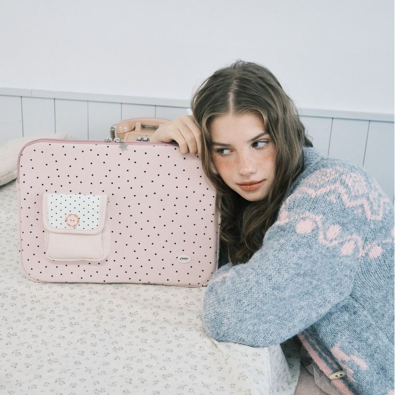 Star pocket notebook pouch_pink