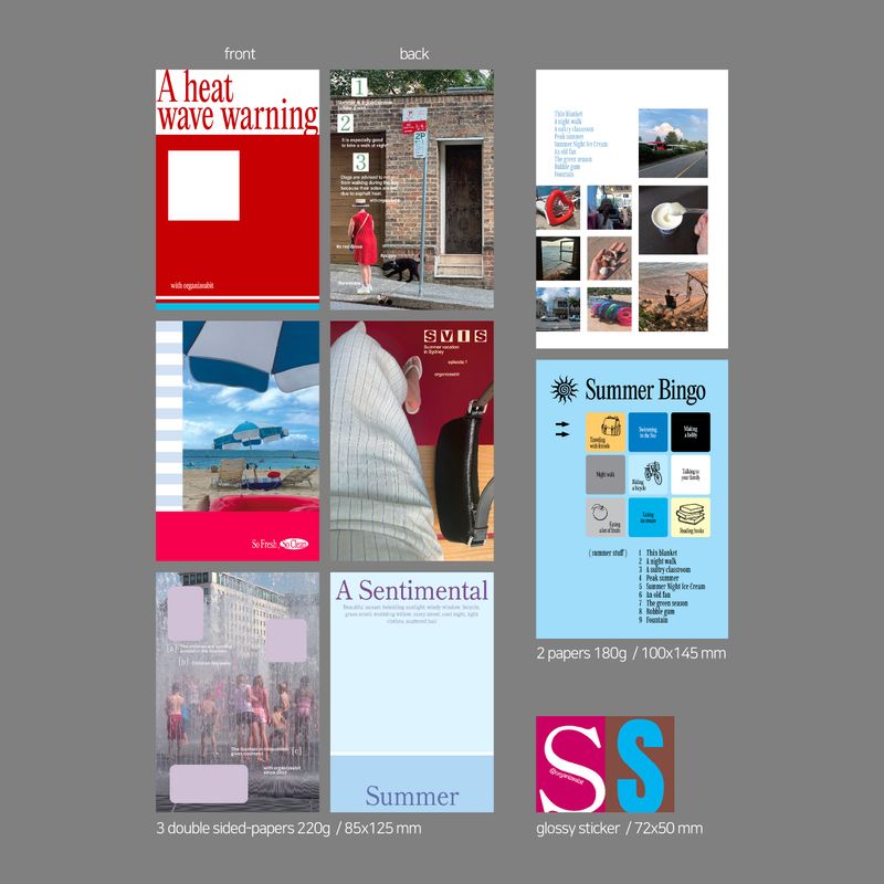 oab summerly pack / scrap sticker set