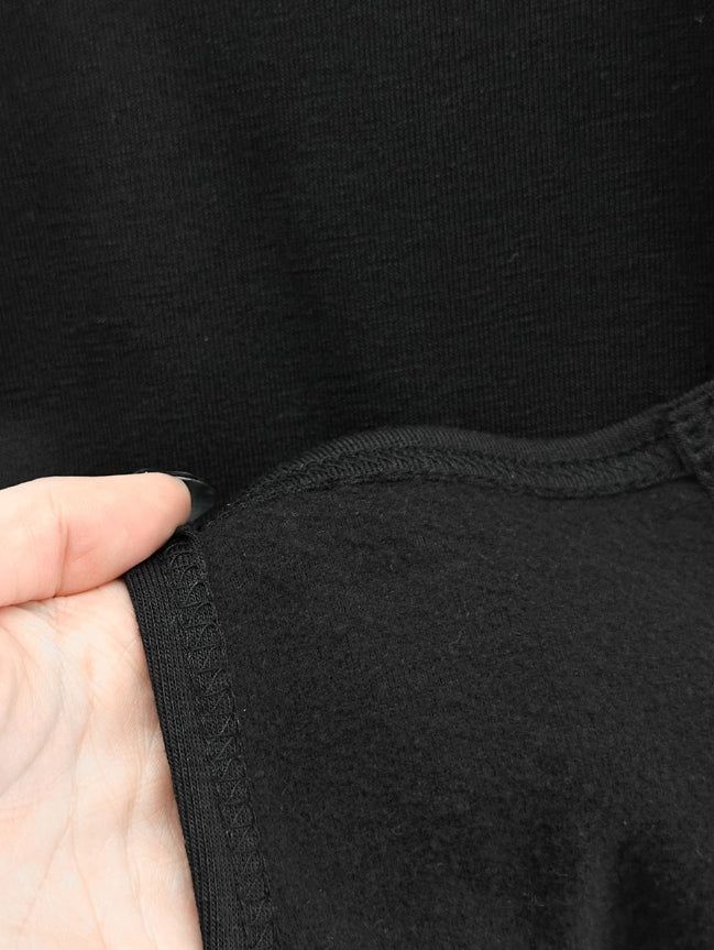 Cutout Bodysuit Unbalance Snap Hood