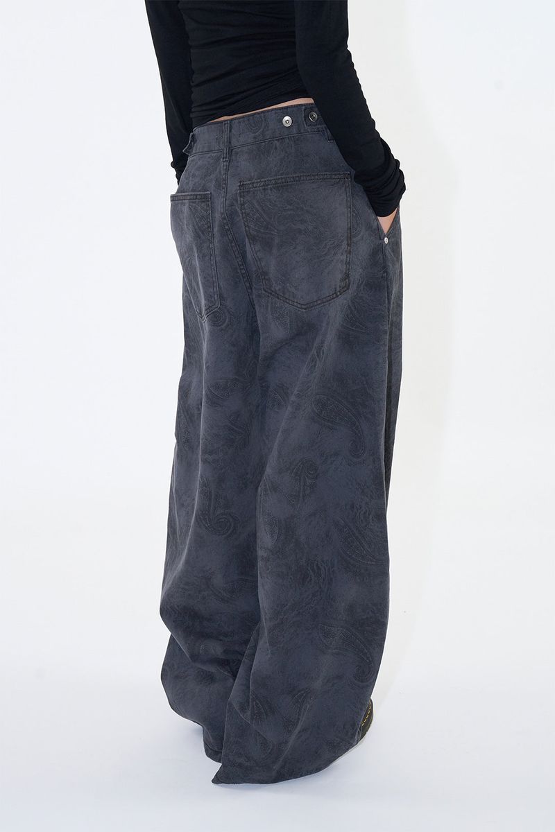 Mora paisley curved pants