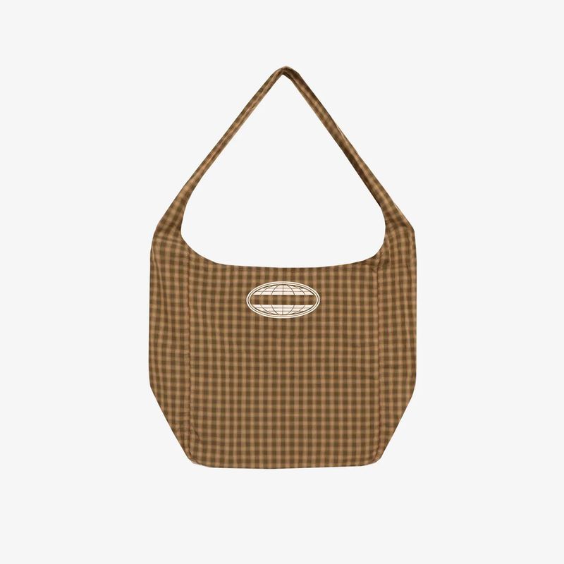 PARAGRAPH PLAID HOBO BAG