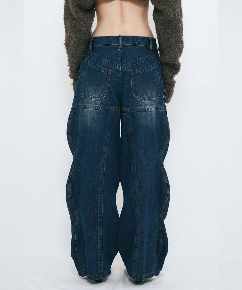 WAVE DENIM PANTS