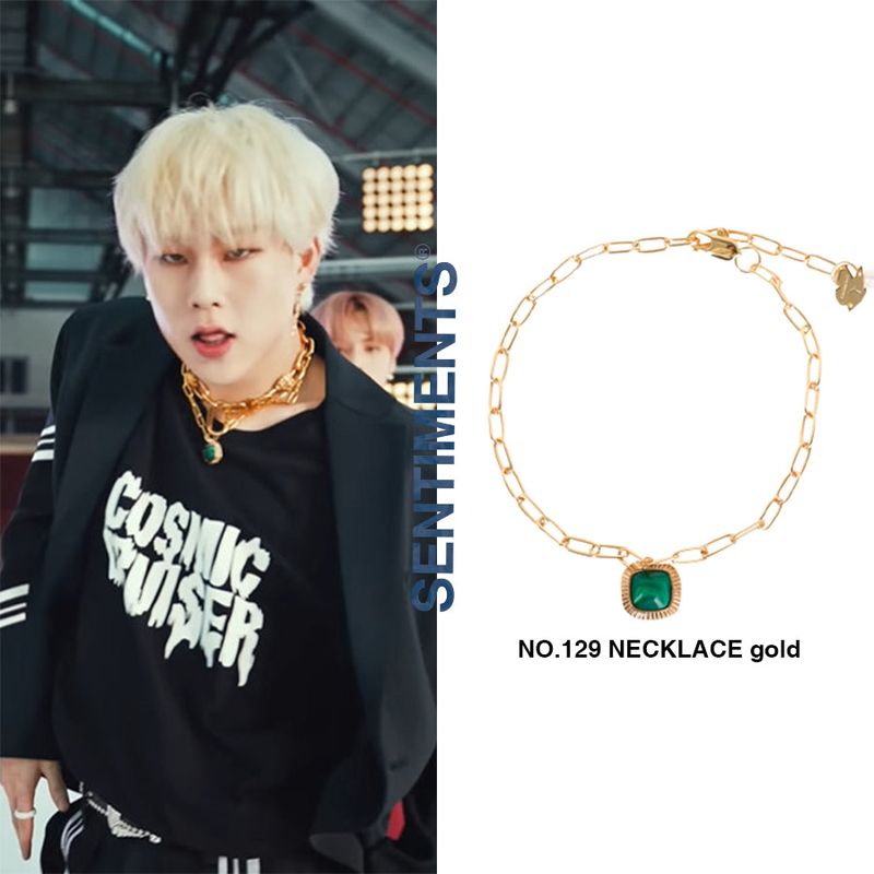 no.129 necklace gold monsta x JOOHONEY
