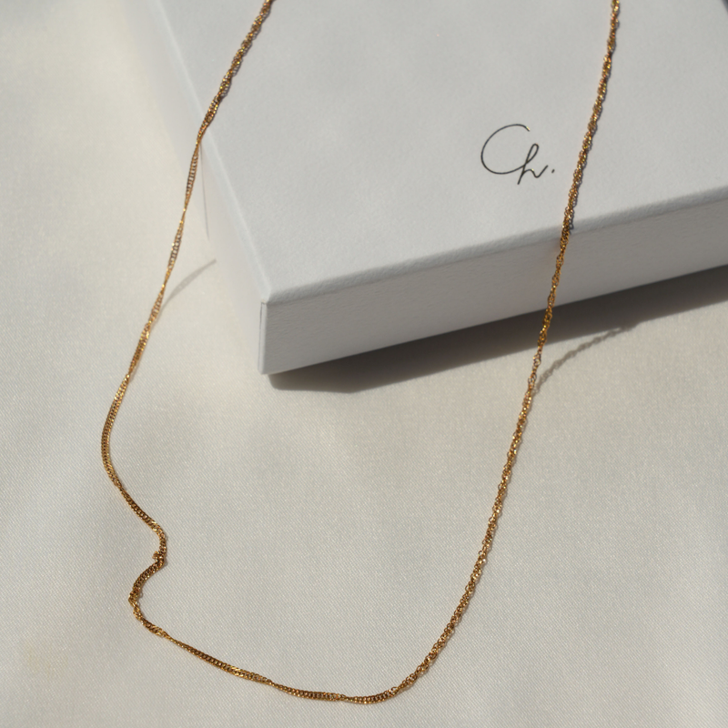 Spiral chain necklace