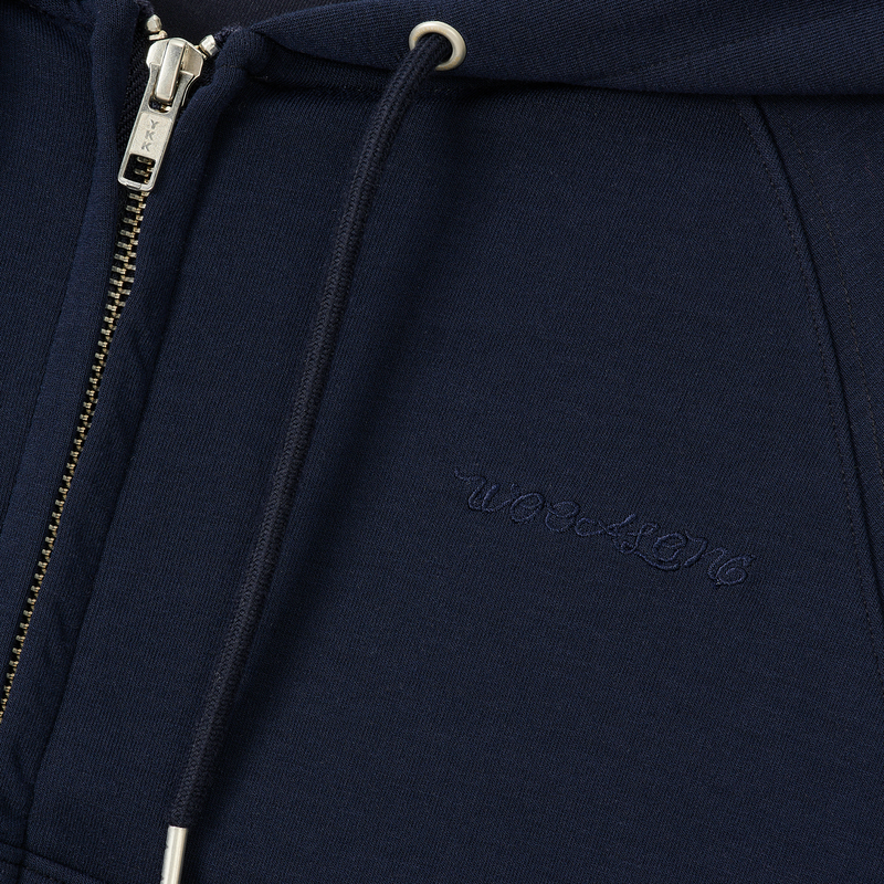 AirSoft Essential Crop Hood Zip-up - NAVY