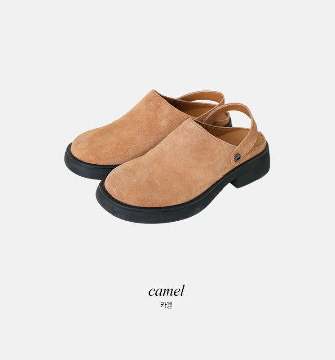 Another 2WAY Leather Clog Shoes (2color)