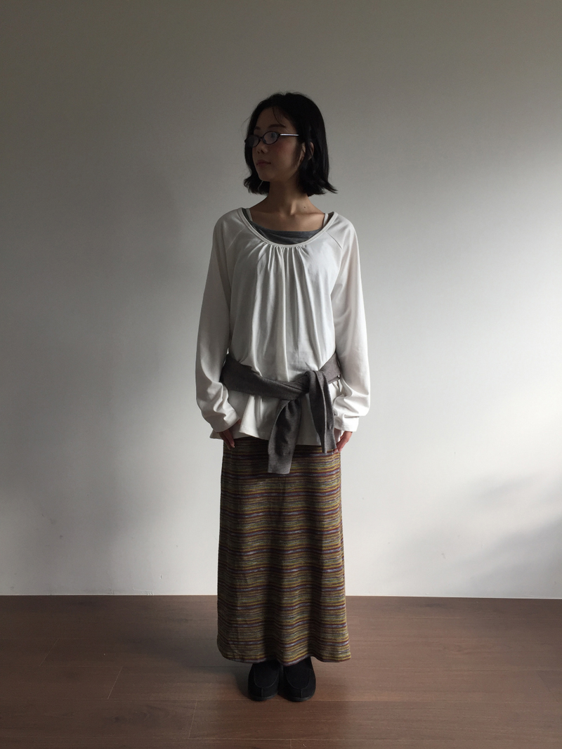 Venti knit long skirt (2color)