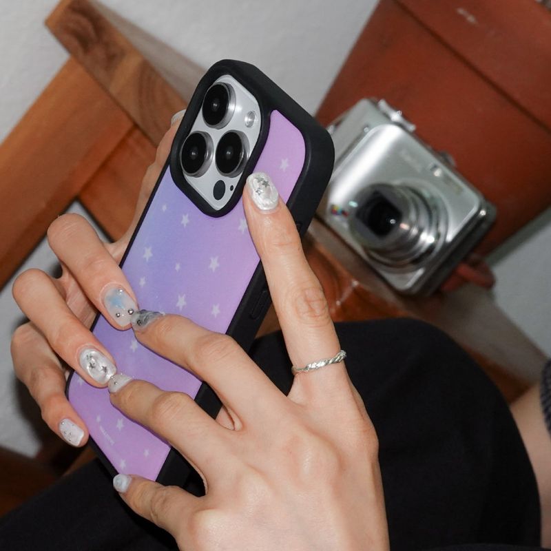 nullbieve（ヌルビーブ）の「スターリーナイトエポキシケース. ライトピンク（スマホグッズ/小物）」