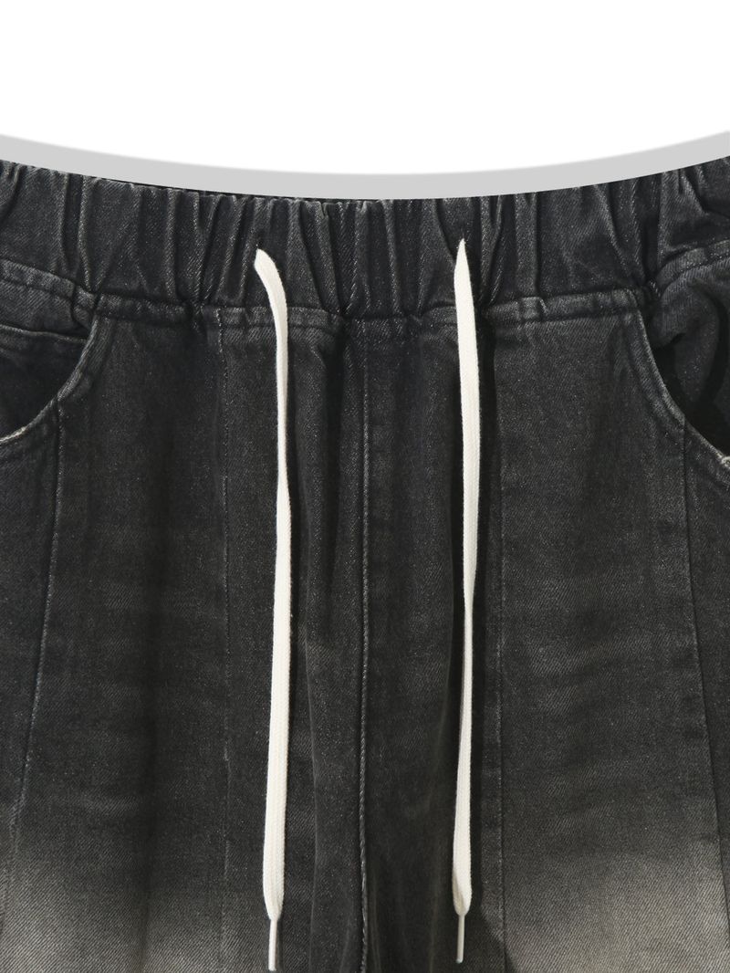 Aegis Damage Black Denim Balloon Pants