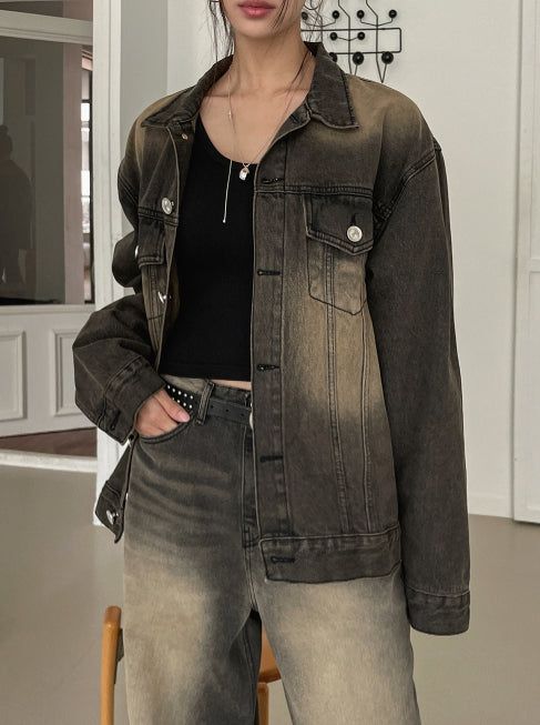 Betty Tin Beige Denim Tracker Jacket