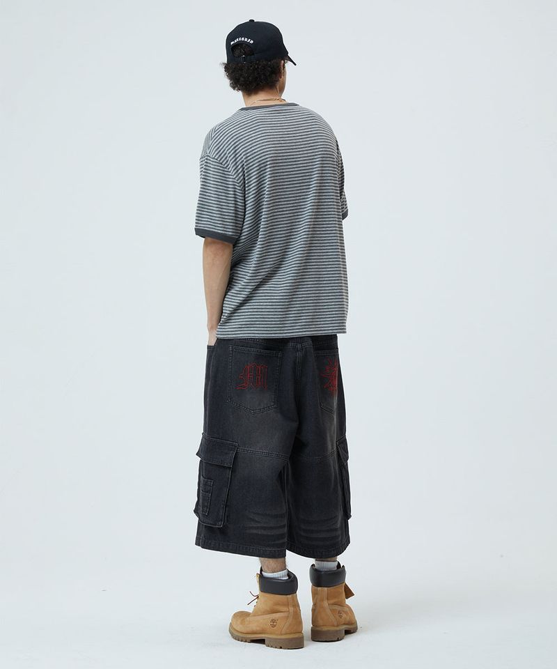 BASIC LOGO STRIPE RINGER TEE