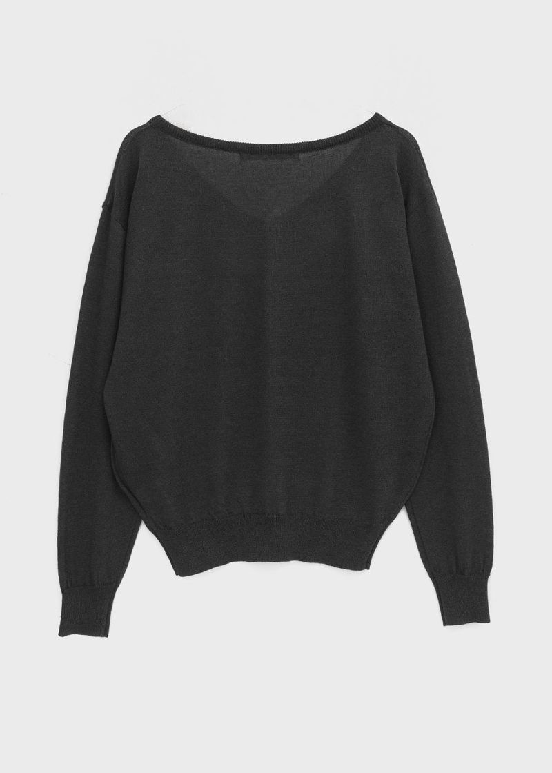 [MADE] Seir Sheer Linen V-Neck Knit