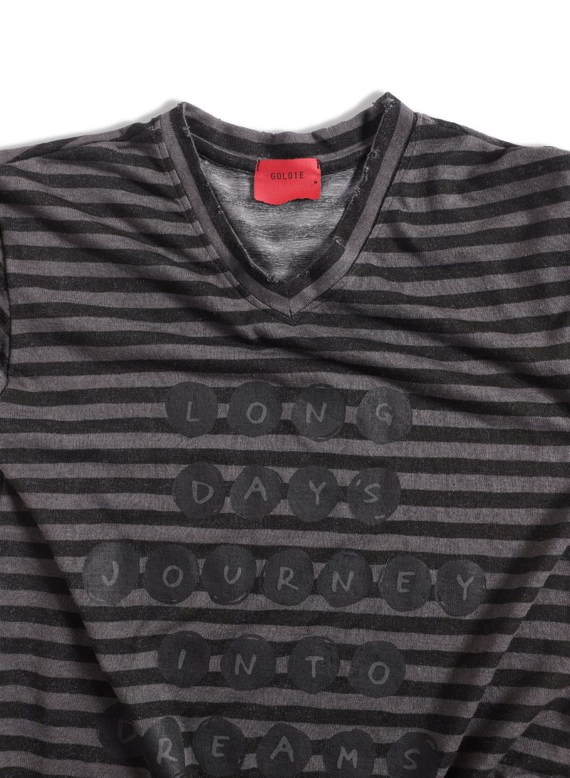 RD DARK STRIPED V-NECK TSHIRT