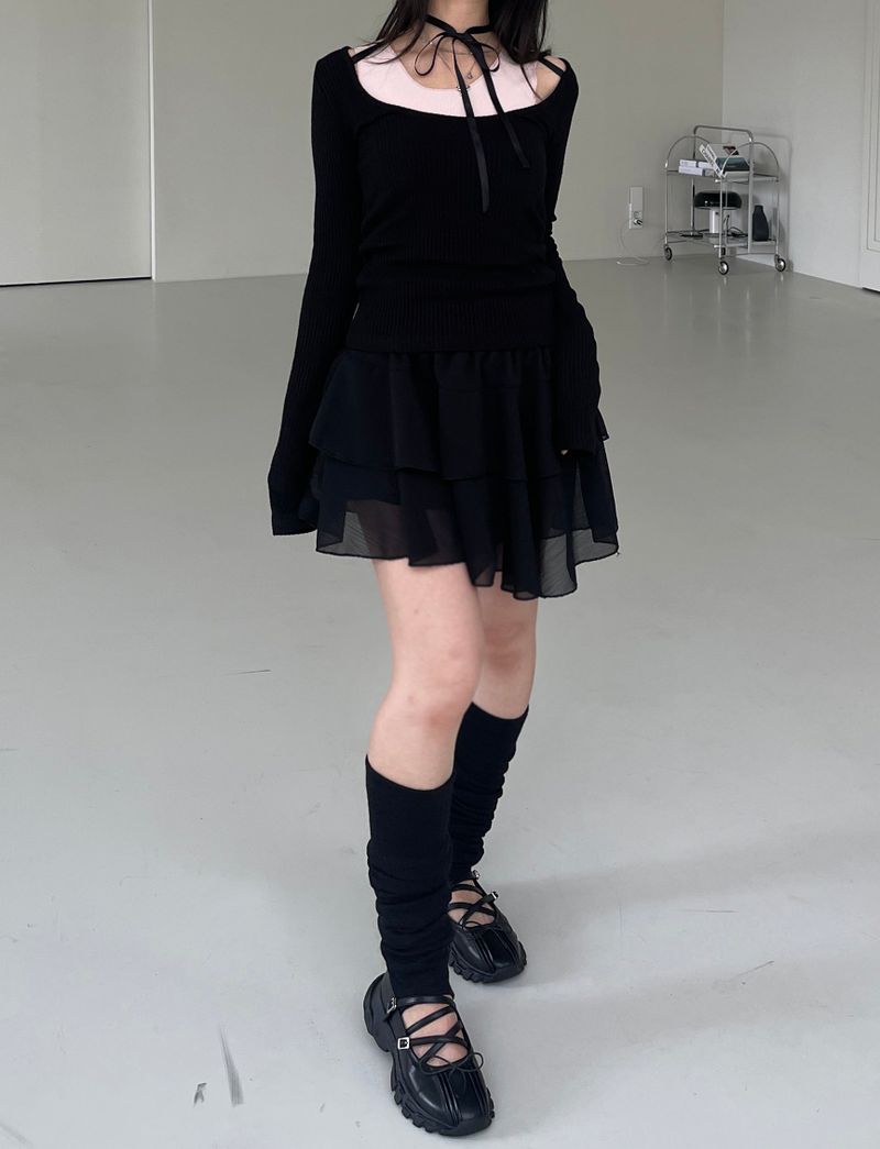 ballerina cancan chiffon skirt